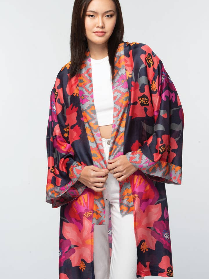 Sevya Handmade - Vendita all'ingrosso Kimono - Donna - Kimono Malini in cupro 100% morbido1