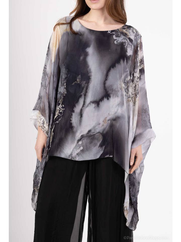 Shyloh - Wholesale Blouse - Women's - Silk fluid top 50496
