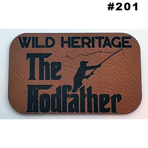 Wild Heritage Apparel - Venta al por mayor Accesorio para sombrero - Hombre - Parche de sombrero de cuero grabado personalizado11