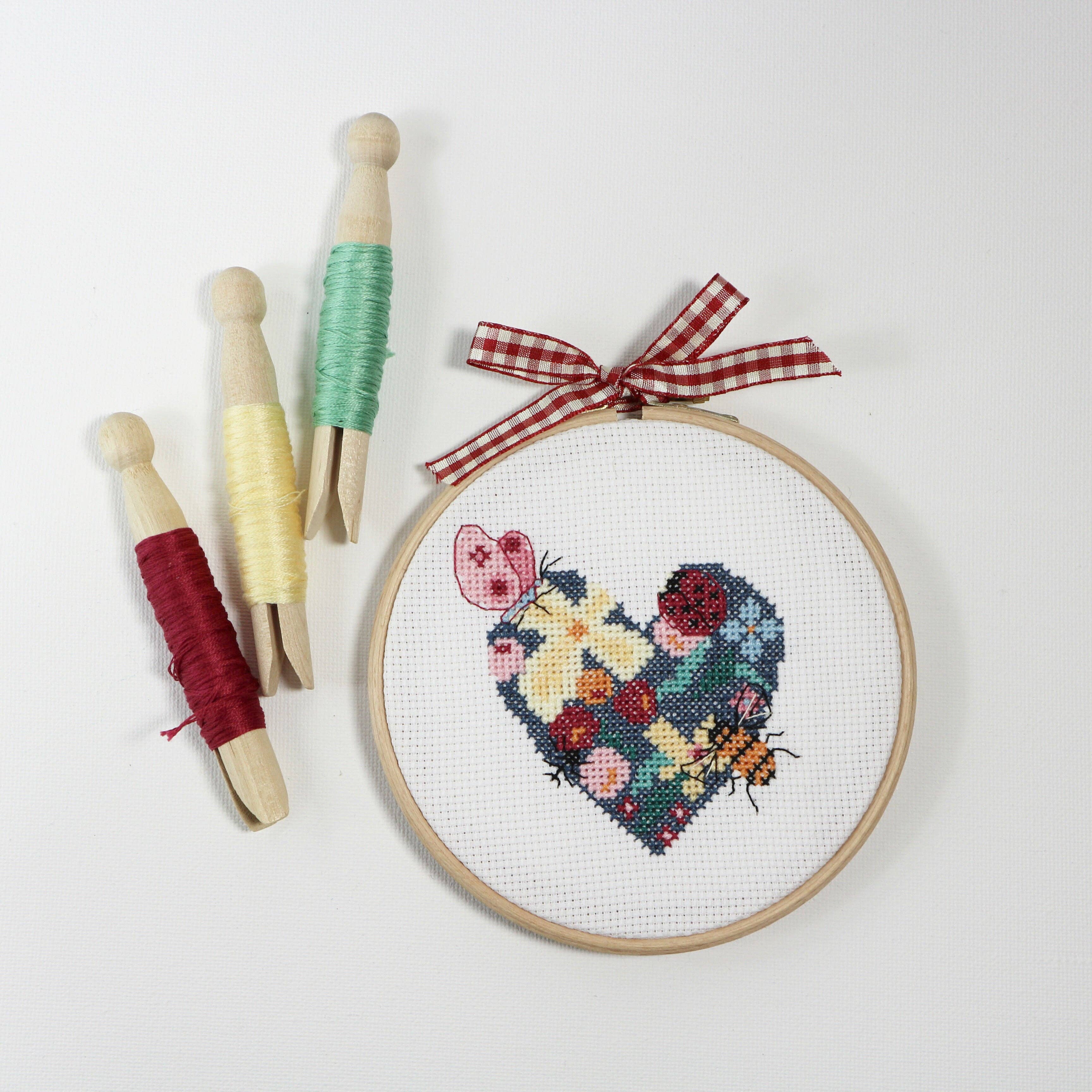 Stitchkits Crafts - Wholesale Embroidery/Cross Stitch Supplies - Woodland Heart, Cross Stitch Kit5