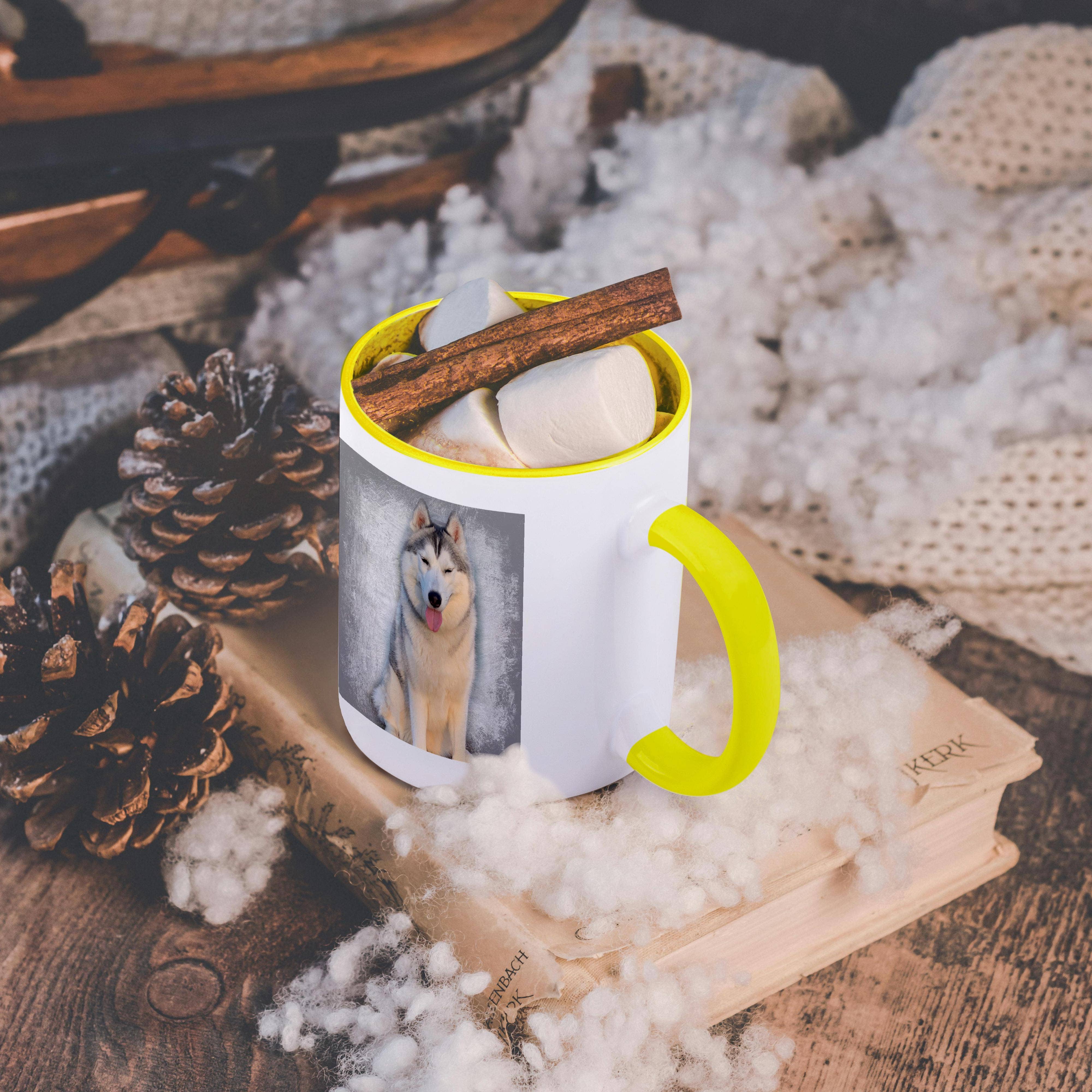 3dRose – wholesale Coffee mug – 3dRose, Siberian Husky, Grey Background, Mug5