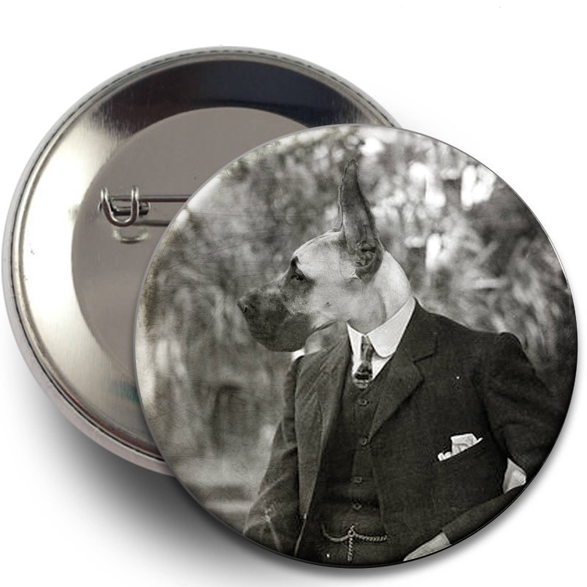 The Wild Oddisorium - Wholesale Lapel Pin/Button - Dog Buttons, Pins, Badges, POS, Funny Dogs in Clothes, Cute19