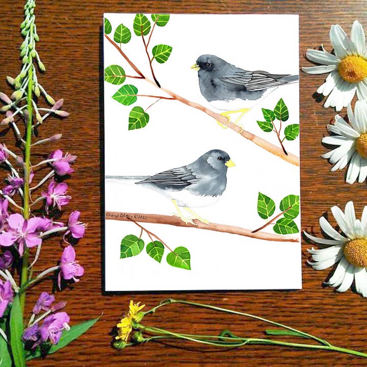 1329. Cartão Junco por atacado de Dancing Raven Designs