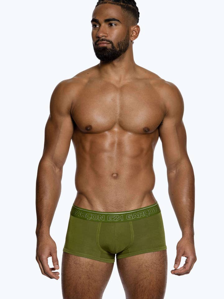 Khaki-Bambus-Trunks für den Großhandel von GARCON® Underwear