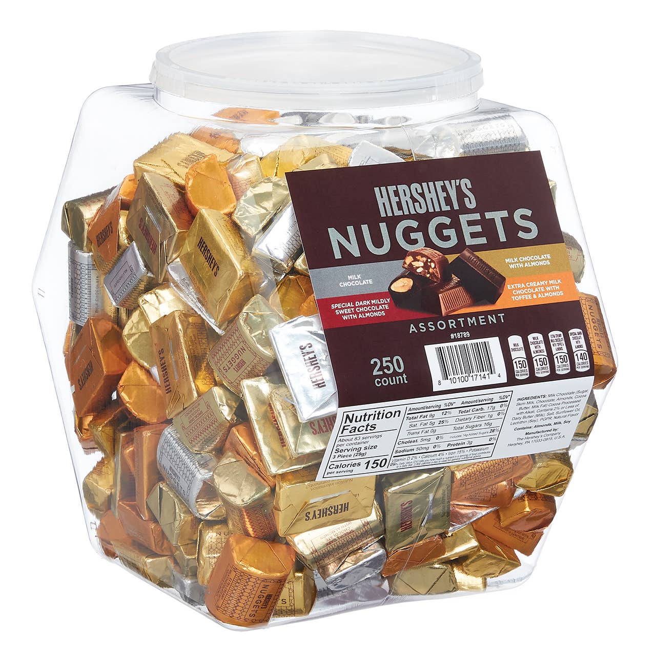 Kelli's - Wholesale Chocolate Covered Sweets - Hershey's Nuggets - Changemaker Display Tub0