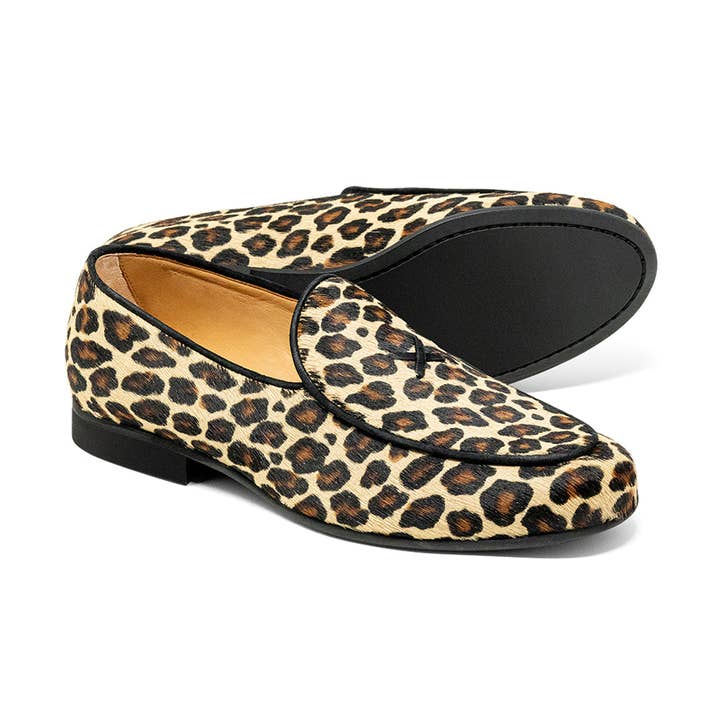 Womens Leopard Print Milano Loafer for wholesale by Del Toro Shoes