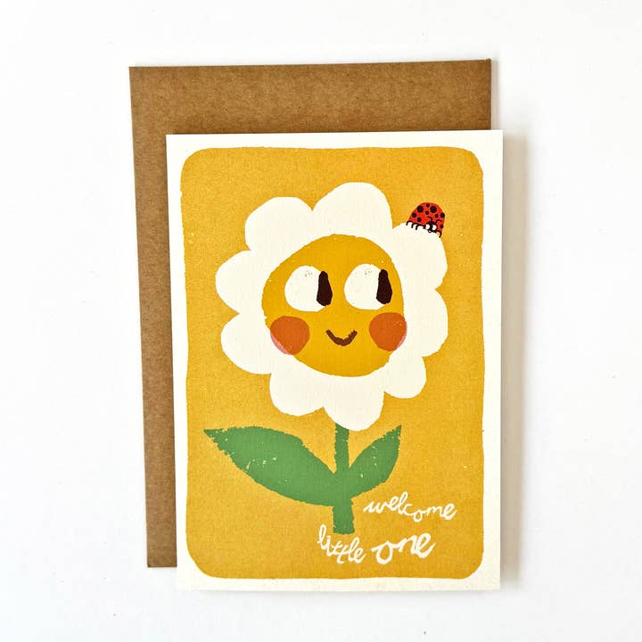 Welcome Little One (Yellow Daisy) for wholesale by Florence Fry