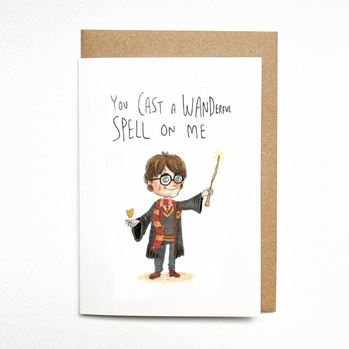 Well Drawn - Wholesale Love card - You Cast a Wanderful Spell on Me0