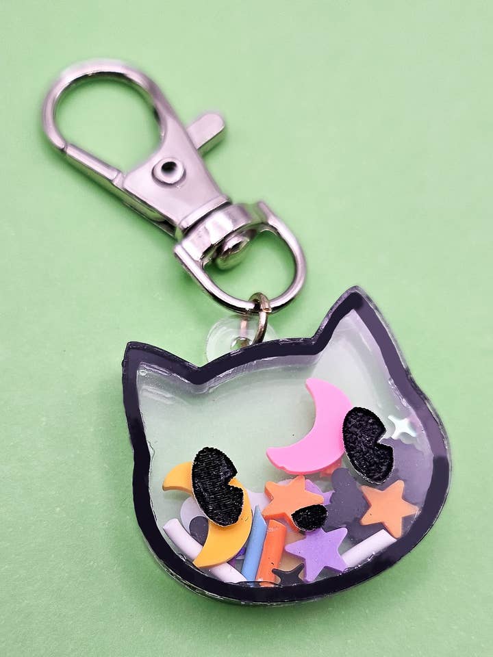 Cat Shaker Keychain for wholesale by Pop Pastel