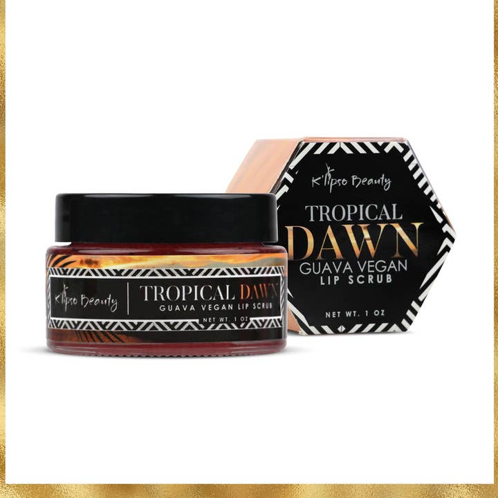 Tropical Dawn Guava Vegan Lip Scrub for wholesale by K'lipso Beauty