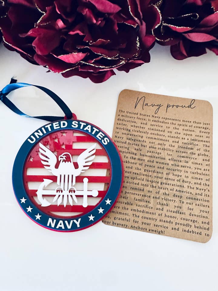 Military Christmas Ornament | Personalized Military Decor for wholesale by Marden S Design