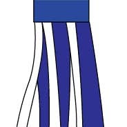 Flags Importer - Wholesale Wind Chime - Israel Super Shiny Poly 5ft Windsock