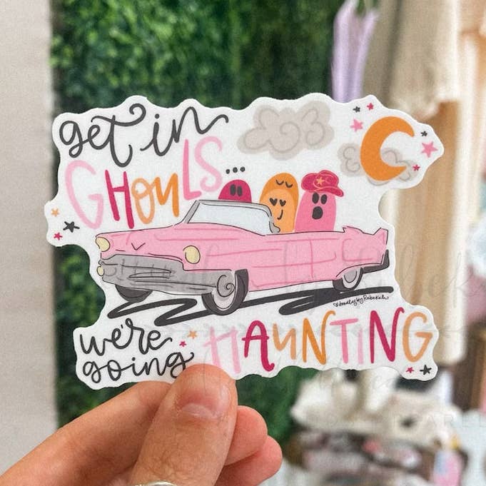 Kom in Ghouls Vi kommer att hemsöka klistermärke för wholesale av Doodles By Rebekah