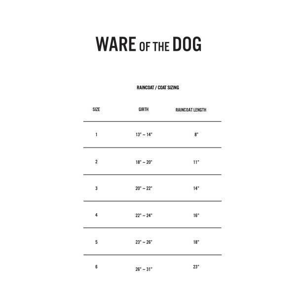 Ware of the Dog – wholesale Hundregnrock - Hund – Svart & Vit Leopard Print Regnrock w/Hood