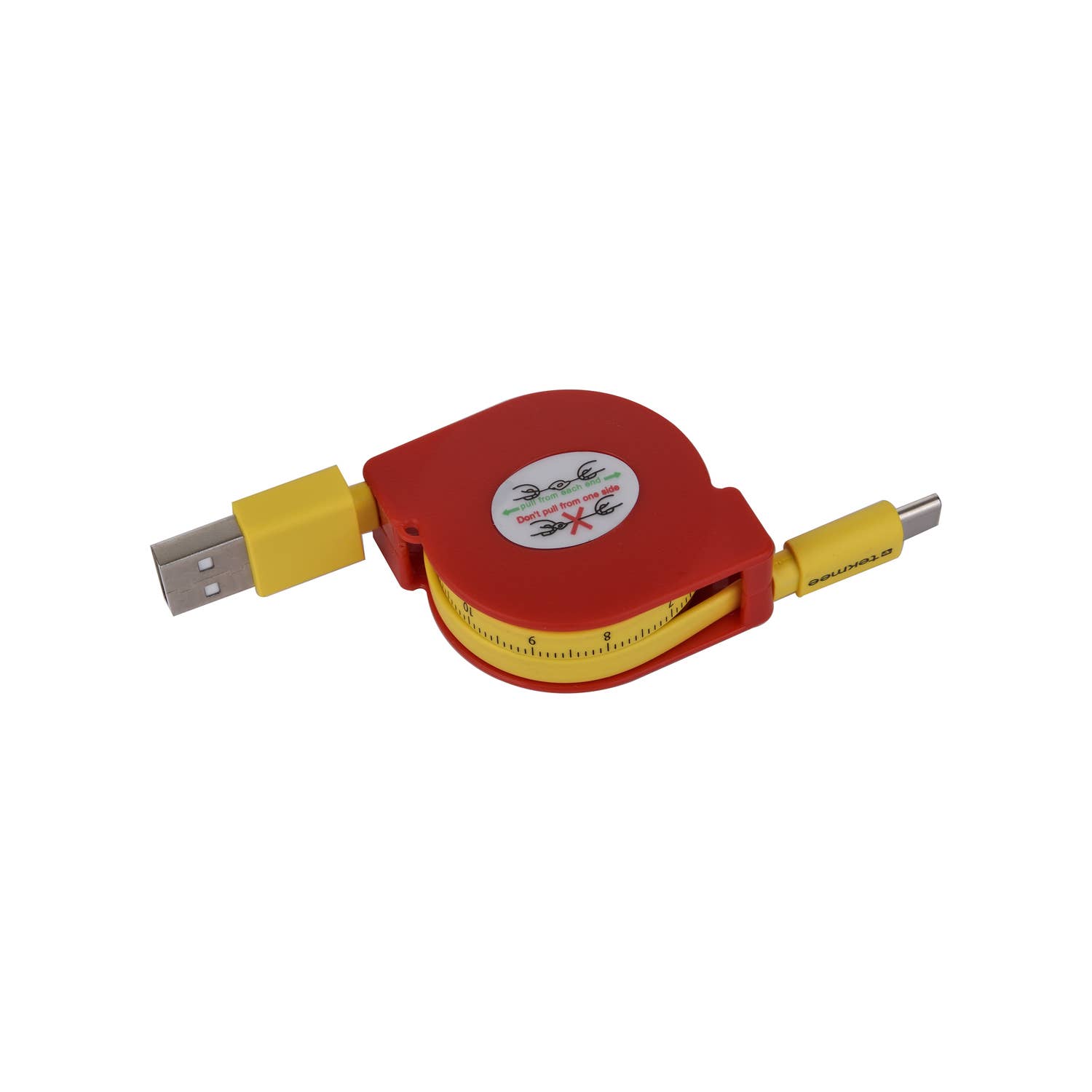 Tekmee - Wholesale Charging Cable - Tekmee retractable cable 1 M - USB/TYPE C2