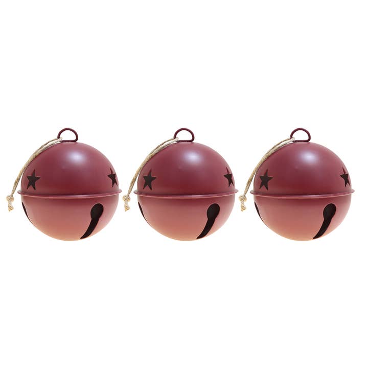 Haute Decor - Wholesale Ornament Set - Jingle Bell Ornaments (Red) - 3 Pack1