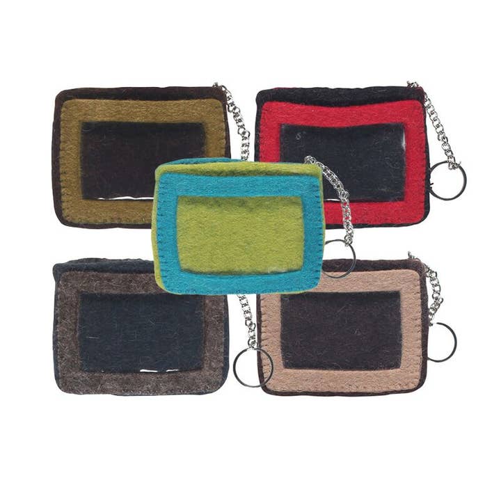 Erik & Mike - Wholesale Coin Purse - Women's - Wool felt Coin pouch purse 5 Pieces Asst ID $7.50 each1