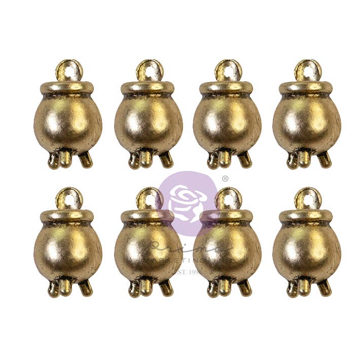 Thirty One Metal Embellishments Cauldron Charms 8 stuks voor wholesale door Prima Marketing Inc