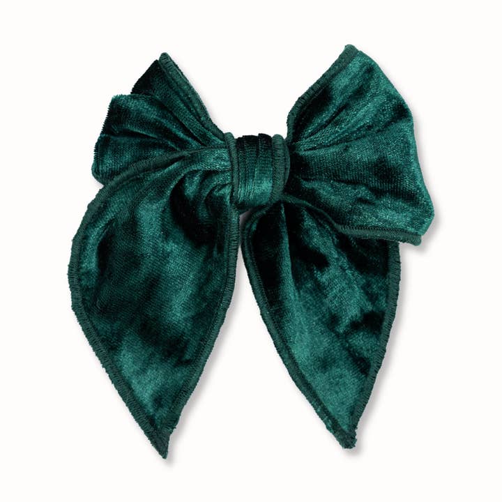 Livy Lou Collection – Großhandel Haarschleife – Kinder – Smaragd-Fabelbogen0