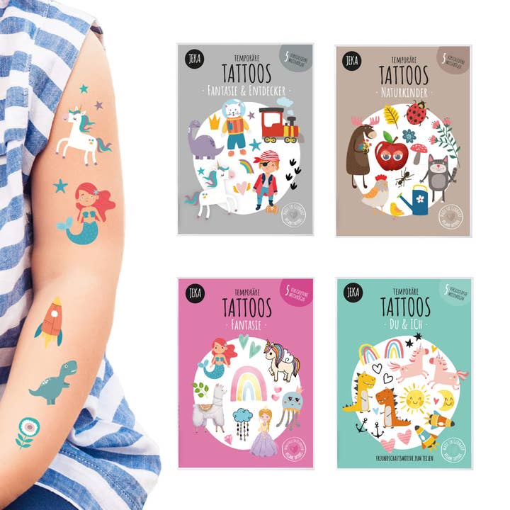 Mal Mich Bunt – wholesale Tillfällig tatuering - Barn – Barn Tatueringar Liten Counter Display (40 stycken)