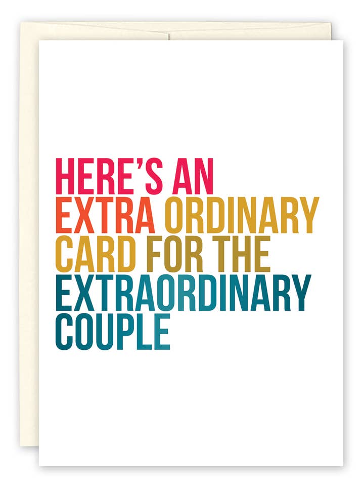 Extraordinärt par bröllopskort för wholesale av Black Joy Paper