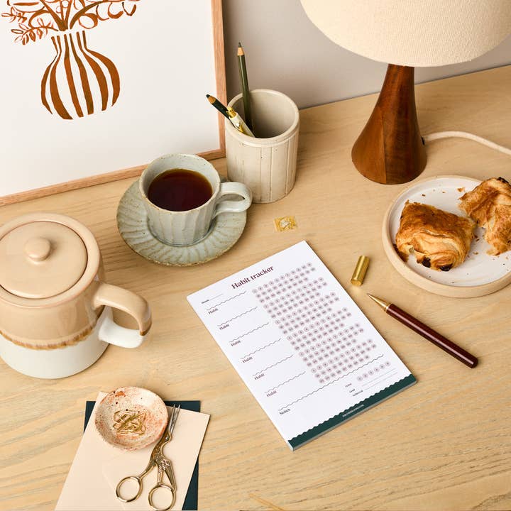 Ink & Bloom - Wholesale Planner - Daily Habit Tracker Notepad | Month Goal Planner | Wellness3