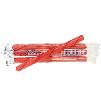 Grandpa Joe's Candy Shop - Wholesale Hard Candy - Gilliam Old Fashion Candy Sticks, Raspberry, 80ct Box