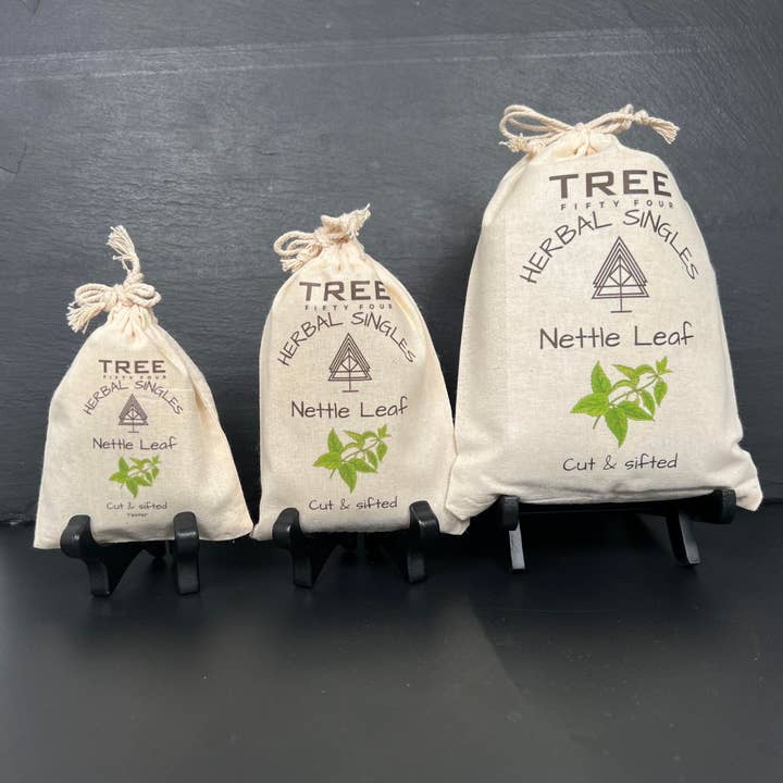 Tree Fifty Four - Wholesale Loose Tea - Nettle Leaf 6-Pack Sachet Set | 3.5" x 4.75"1