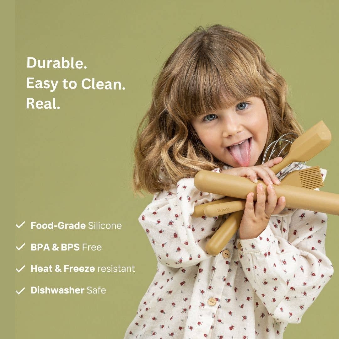 Tämpoco Design - Wholesale Kitchen Utensil Set - Mustard Montessori Baking Set for Kids – Premium Quality Hol10