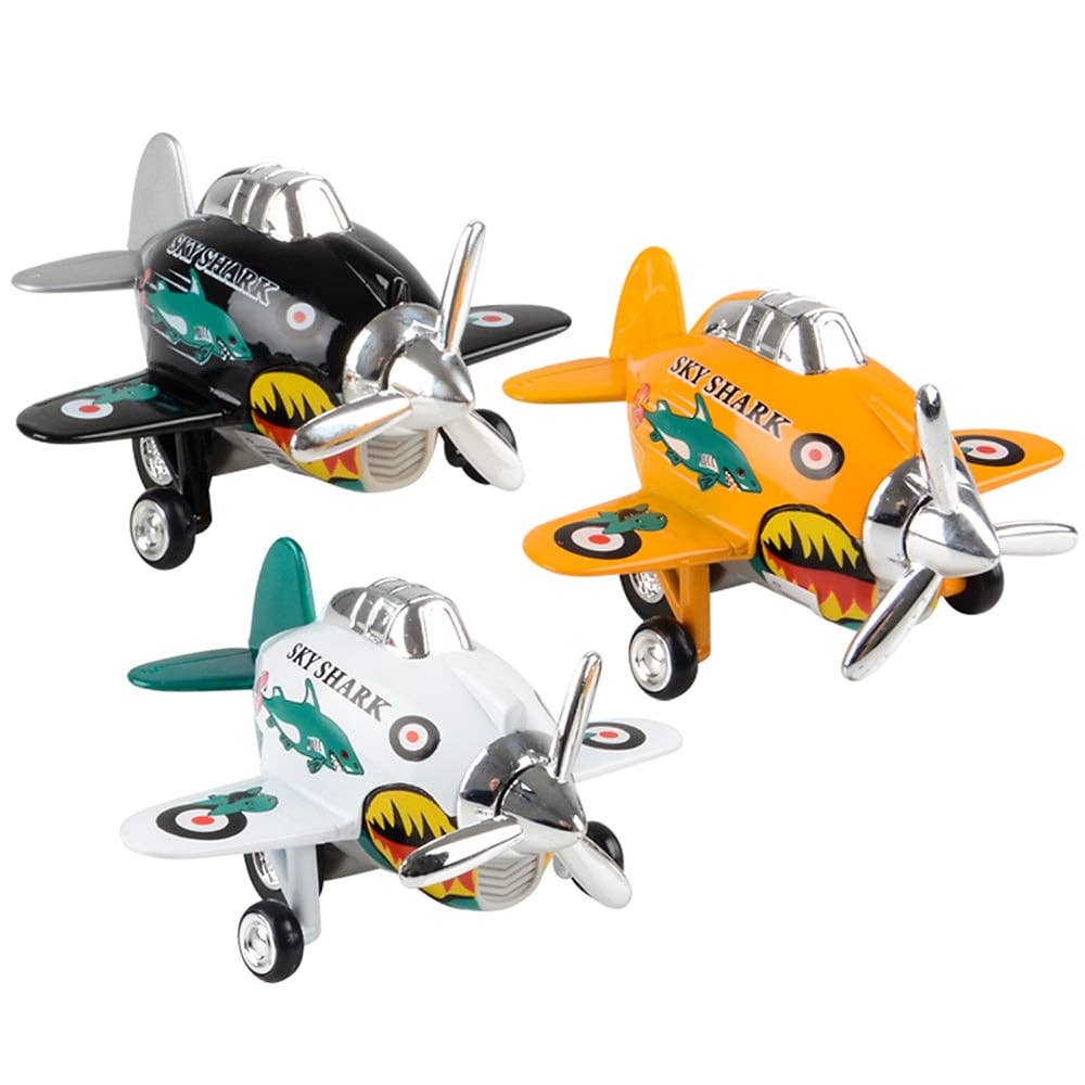 La Luna Bella - Toys - Wholesale Toy Car/Truck - Kids - 3.5" DIE-CAST PULL BACK SKYSHARK PLANE LLB Car Toys1
