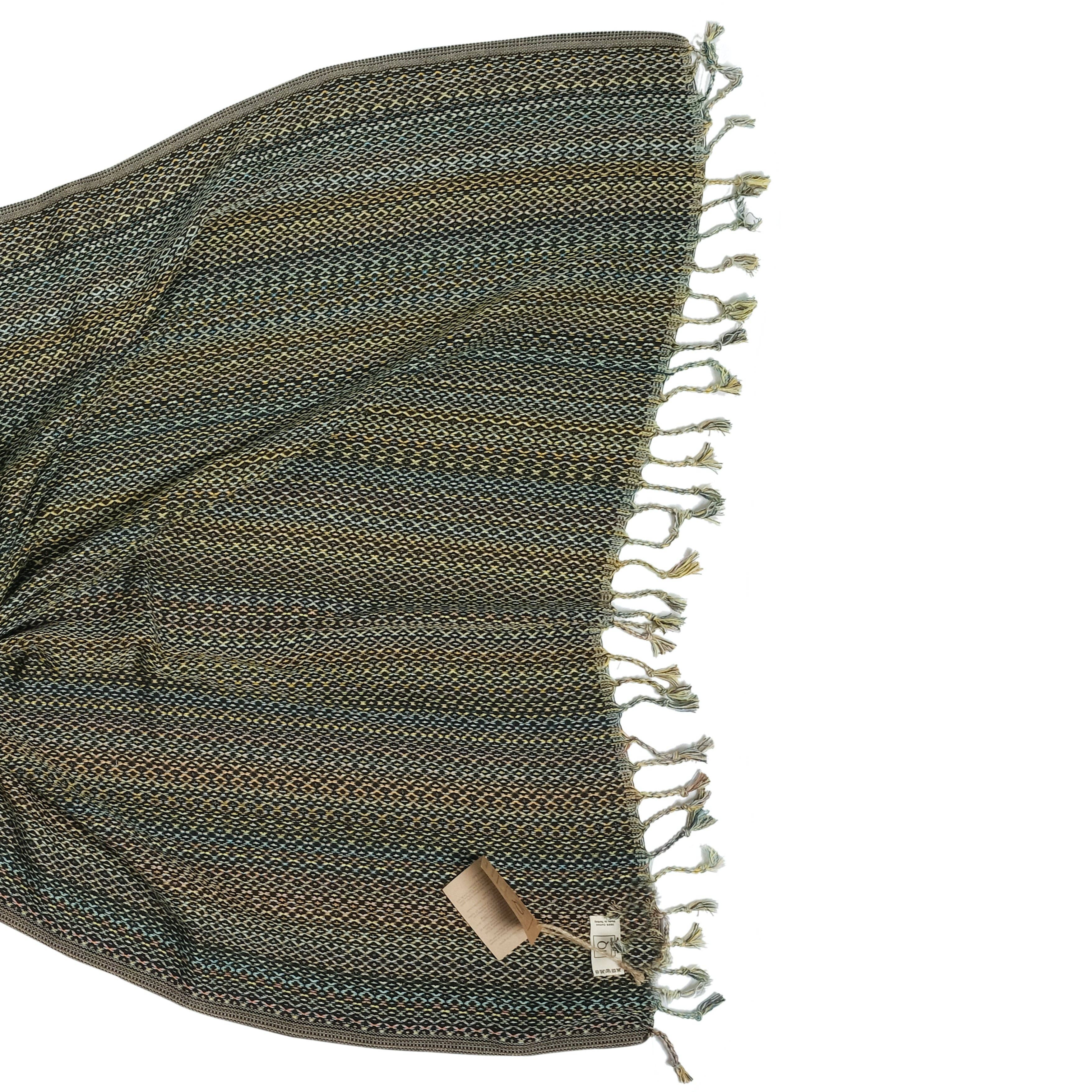 cotonIQ – wholesale Badhandduk – Mexico handdukar i svart 180x100 cm – hammam, bastu och strandhandduk4