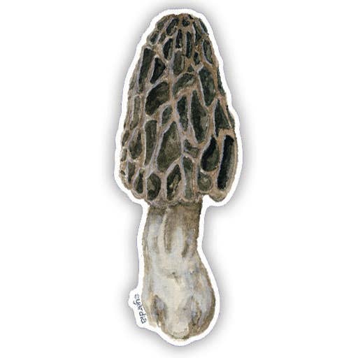 Morel Mushroom Vinyl Sticker for wholesale by Yardia