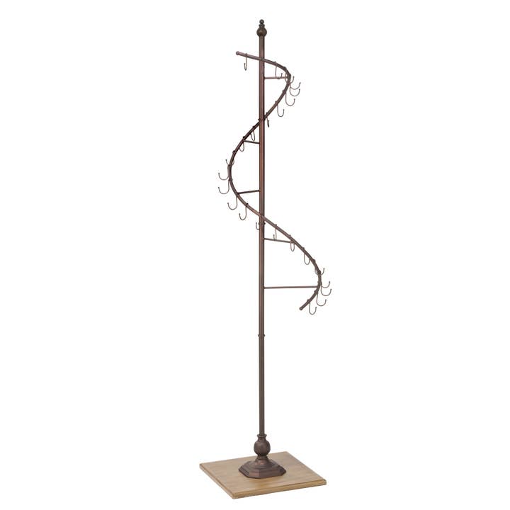 Tripar International - Wholesale Retailer Display Stand/Case - Purse Display Tree with Wood Base and 17 hooks
