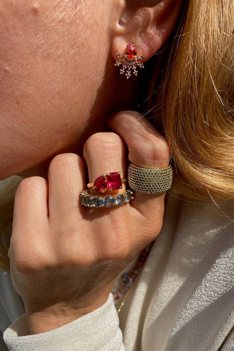 Native Gem – wholesale Ring med flera stenar – KUDDTALK RING- ALEXANDRIT1