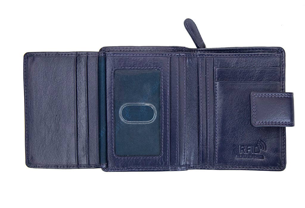 PRIMEHIDE - Vente Portefeuille – femme - Petit sac à main en cuir à trois volets Verona - 231114