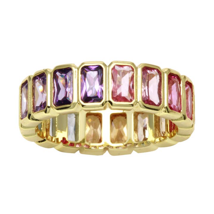 Bracelet en forme d'émeraude avec lunette pour la vente par JTG Jewelry