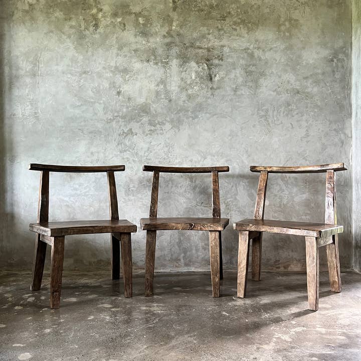 Office Objets – wholesale Chair – Large chair or armchair in antique teak H84 L6075