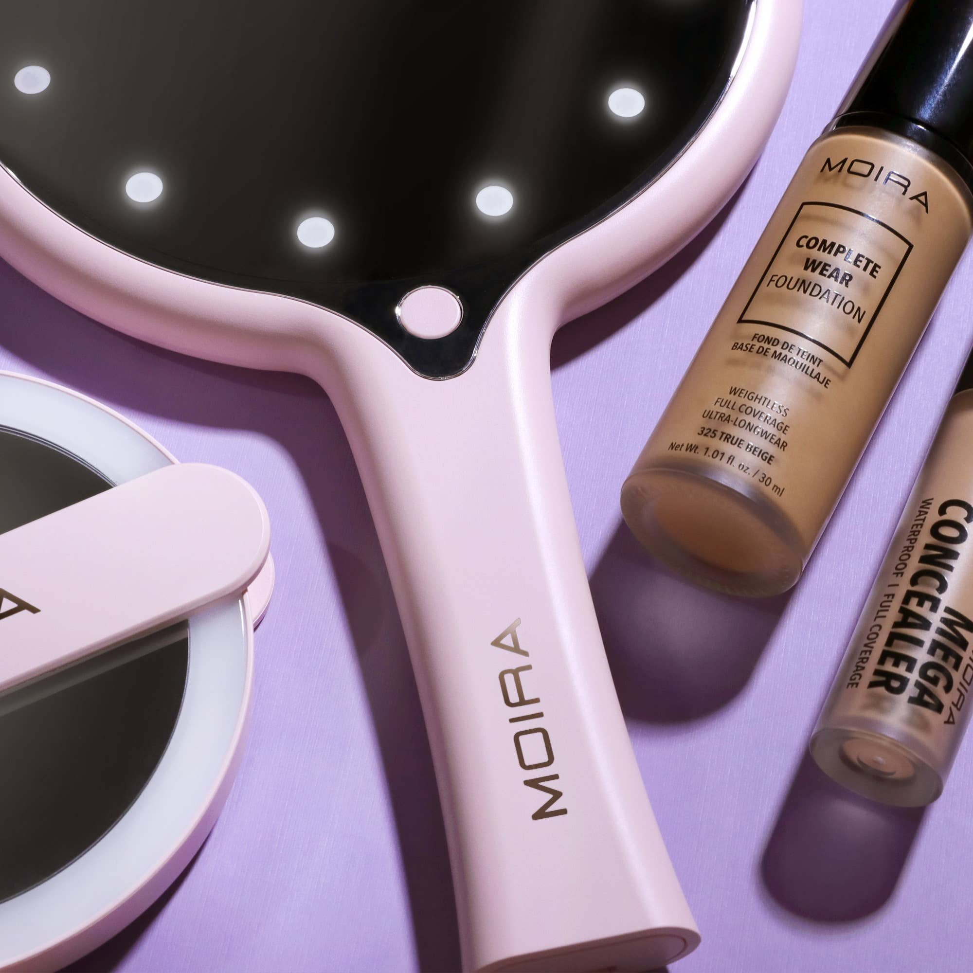 Moira Cosmetics - Wholesale Makeup Mirror - LED LIGHT HAND HELD MIRROR3