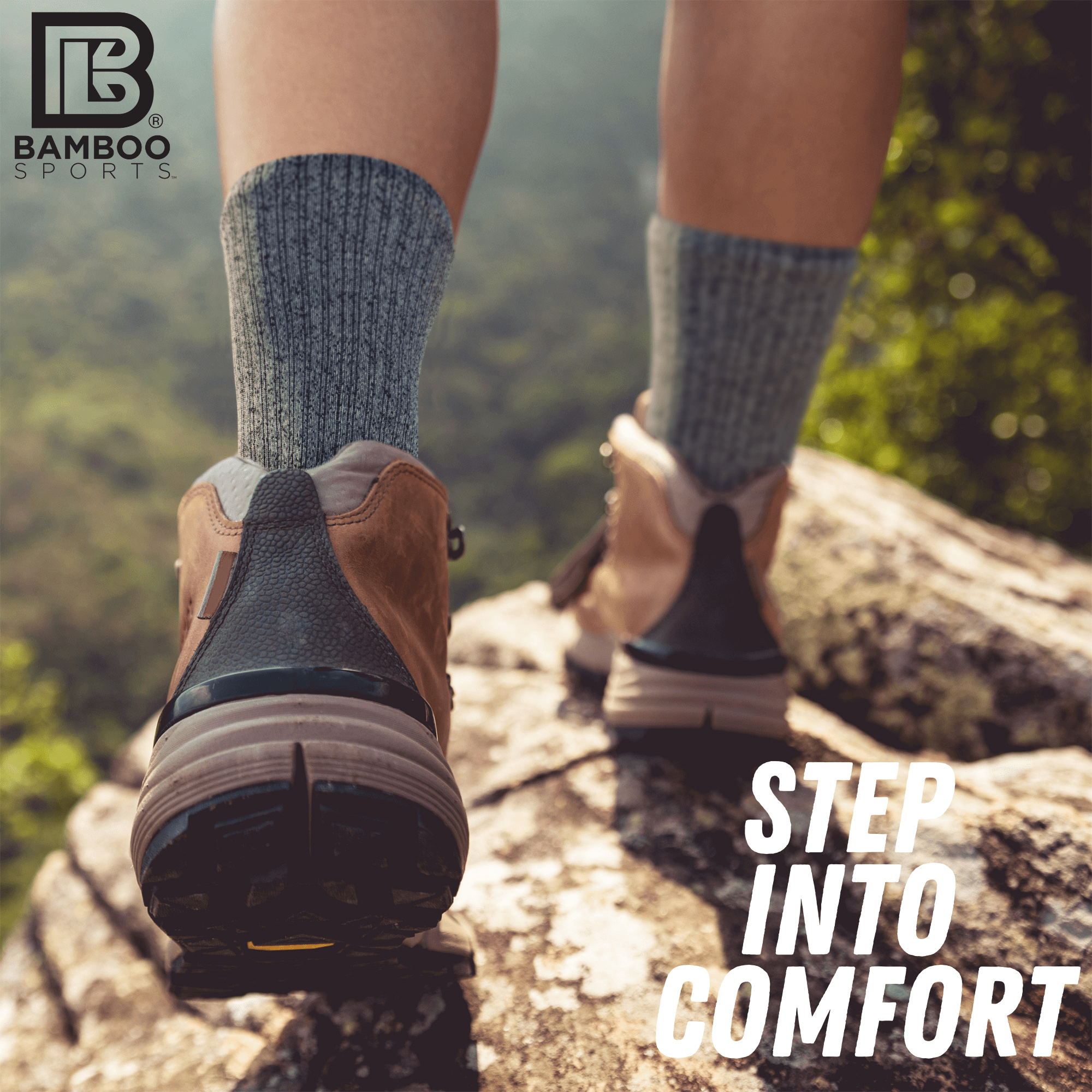 Bamboo Sports - Vendita all'ingrosso Calzini - Uomo - Calzini Premium Bamboo Rayon Crew18