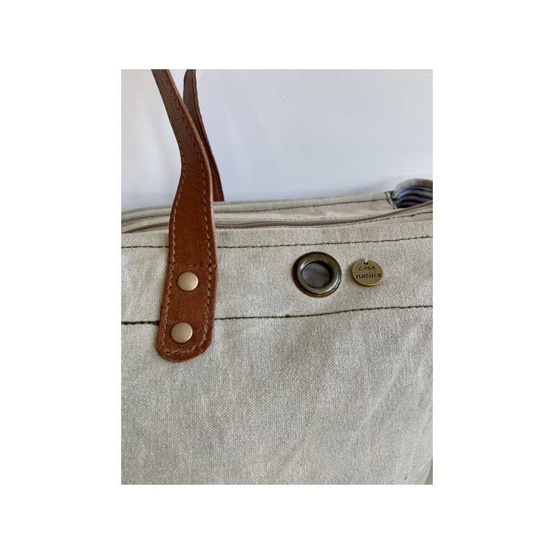 Casa Natura Design SL - Wholesale Tote Bag - Women's - Large Rectangular Bag Zipper Leather Handle - SKYLAR SK117