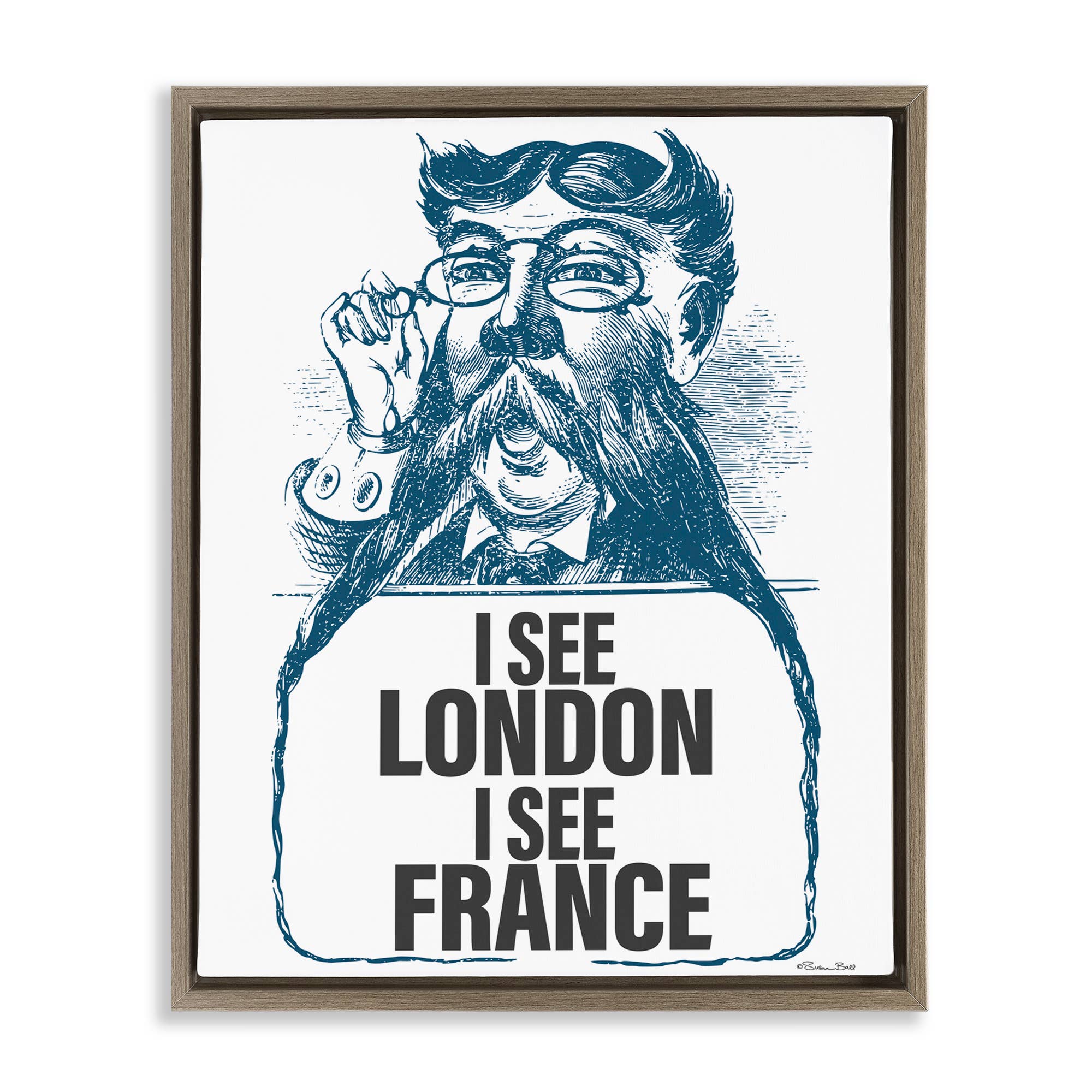 Stupell Industries - Wholesale Wall Sign - I See London & France - Framed Wall Art23