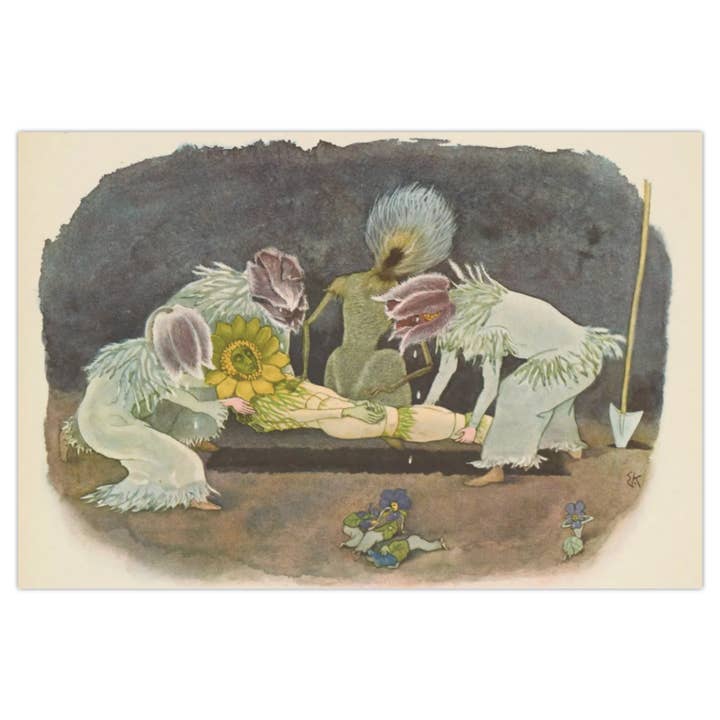 Postcard - vintage flower illustration - anthropomorphic and other Purchase Wholesale funeral floral. Free Returns & Net 60 Terms on Faire trending on Faire.