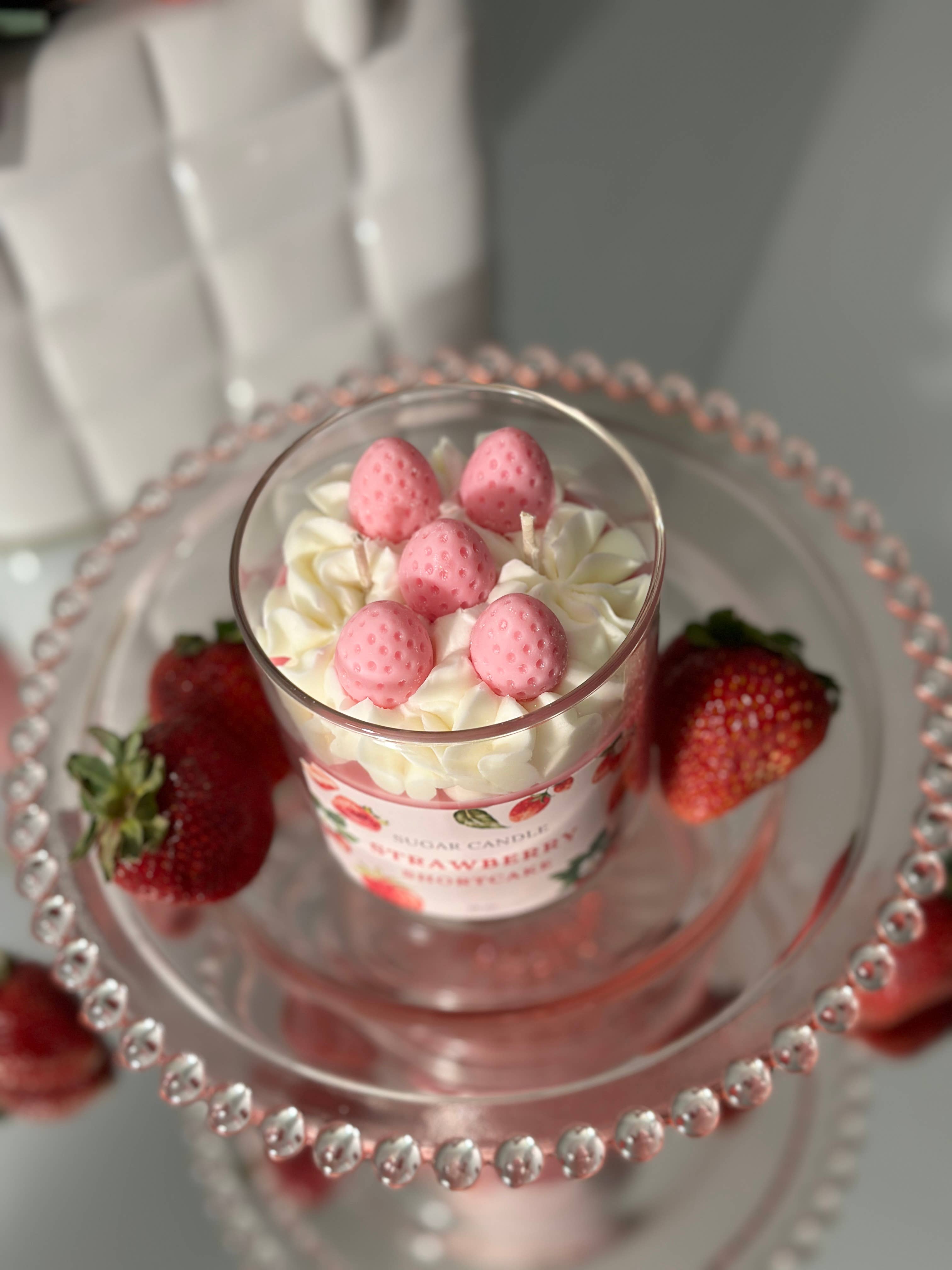 Sugar Candle - Wholesale Jar/Filled Candle - Strawberry Shortcake Candle – Handcrafted Soy Wax5
