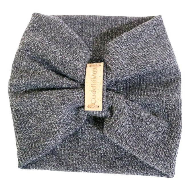 REMOVED BRAND - Wholesale Pet Scarf - Cat/Dog - Grey Knit Dog Scarf0