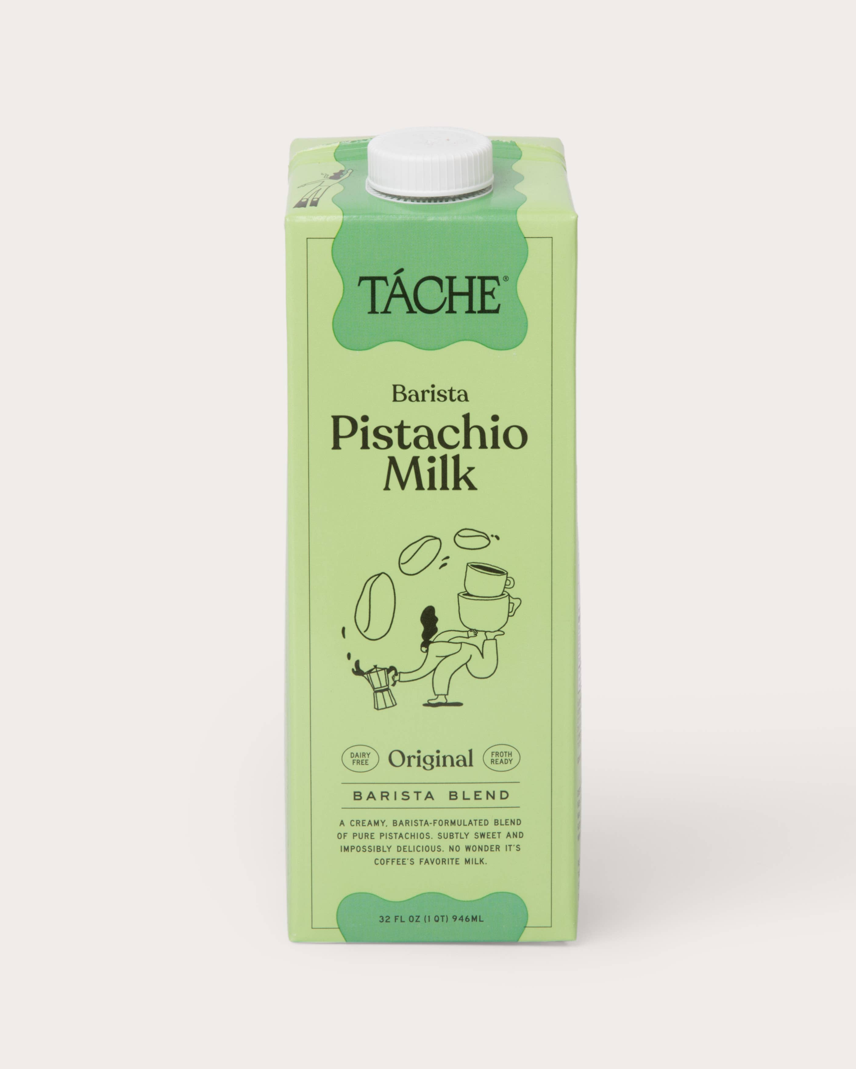 Táche Pistachio Milk - Wholesale Non-Dairy Milk - Táche Original Barista Blend Pistachio Milk