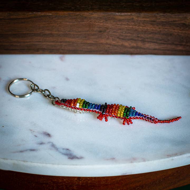 Lucia's Imports - Wholesale Keychain – Women's - Lizard Beaded Keychains3