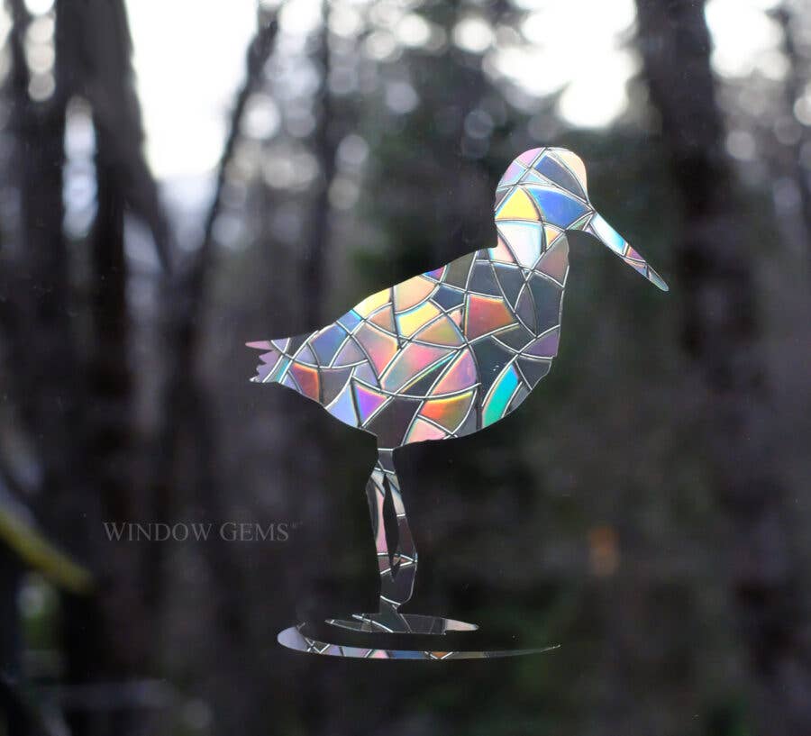 Window Gems - Wholesale Suncatcher - Shore Birds Window Clings - Prismatic Bird Strike Deterrent3