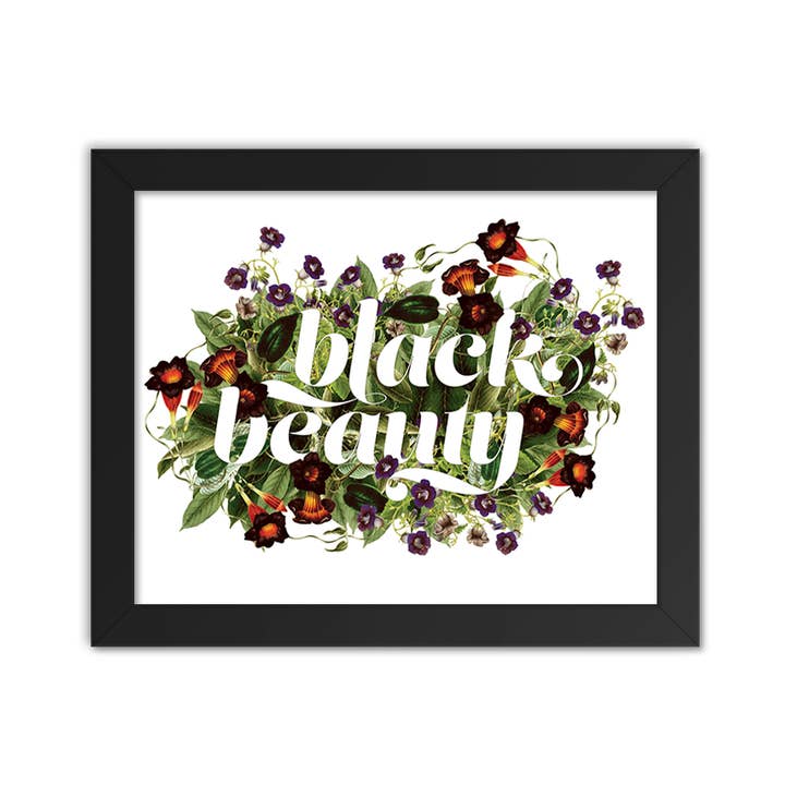 Black Beauty Floral voor wholesale door Radical Hearts Print Lab