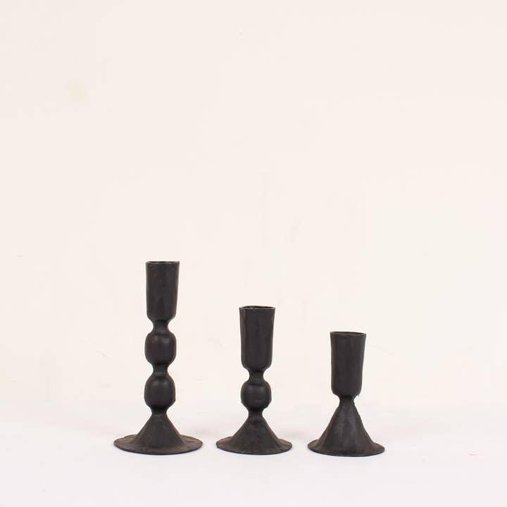 Bohemia Design - Wholesale Candle Holder - Large Black Candle Holder, Austen