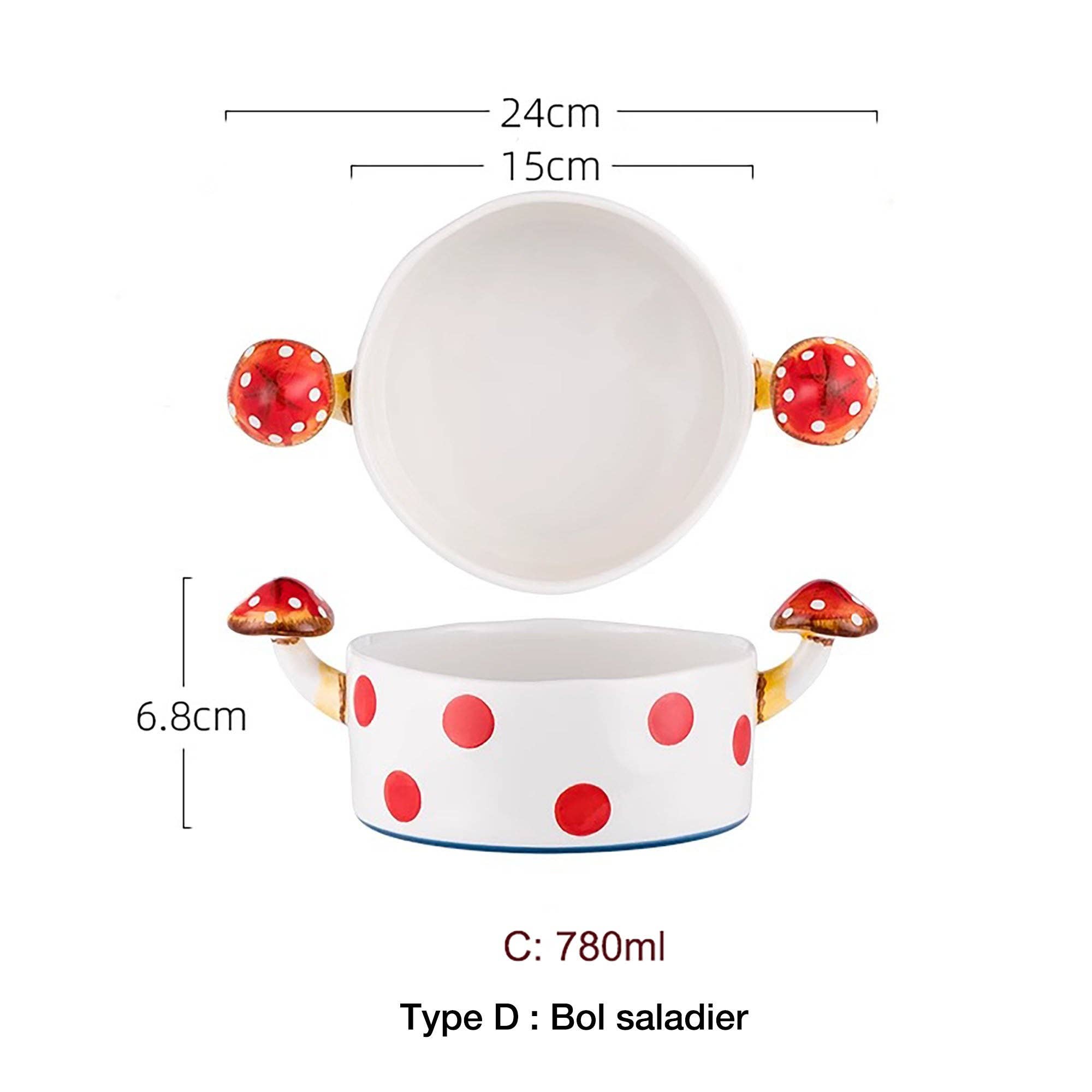 MinoCraft - Vendita all'ingrosso Teiere - Teiera in ceramica con motivo a fungo fatato12